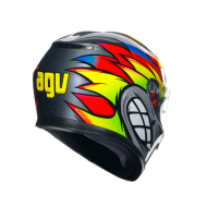 КАСКА  AGV K3 -BIRDY 2.0 GREY/YELLOW/RED