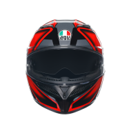 КАСКА  AGV K3 -COMPOUND BLACK/RED