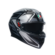 КАСКА  AGV K3 COMPOUND MATT BLACK/GREY