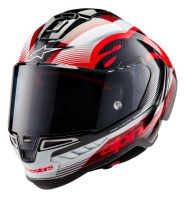 Κράνος ομάδας ALPINESTARS Supertech R10 Μαύρο/Carb/Κόκκινο/Λευκό