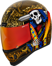 Helmet ICON AIRFORM SUICIDE KING GOLD
