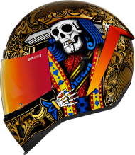 Helmet ICON AIRFORM SUICIDE KING GOLD
