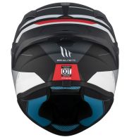 Casca MT TARGO S KAY B2 MAT NEGRU/ALB/ROSIU