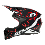 Κράνος O'NEAL 1SERIES SPLASH ΜΑΥΡΟ/ΚΟΚΚΙΝΟ