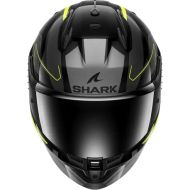 Helmet SHARK D-SKWAL 3 SIZLER GLOSS BLACK/GREY/YELLOW FLUO