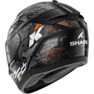 Helmet SHARK RIDILL 2 MOLOKAI GLOSS BLACK/GRAY/ORANGE