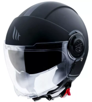 CASCA SCOOTER MT VIALE S SOLID A1 NEGRU MAT