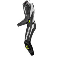 SPIDI SPORT WARRIOR PERFORATED PRO ΜΑΥΡΟ/ΛΕΥΚΟ δερμάτινο καμπούρι στολή