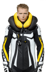 Δερμάτινο Moto Gear με αερόσακο SPIDI T-2 λαιμού Dps ΟΞΙΝΟ ΠΡΑΣΙΝΟ/ΜΑΥΡΟ