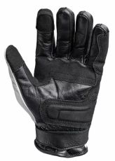 Leather gloves JOHN DOE TRACKER RACE LEATHER WHITE/BLACK