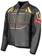 Leather jacket ICON Contra3™ RIZZ RIZZ BK