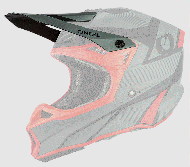 Козирка за каска 10SERIES HYPERLITE HELMET COMPACT GRAY/RED