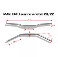 BARRACUDA HANDLEBAR 28/22 SILVER