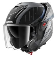 Αρθρωτό κράνος SHARK OXO RYDGER Mat Anthracite Blue Black