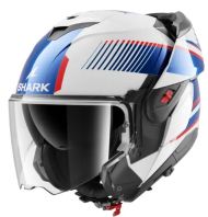 Αρθρωτό κράνος SHARK OXO SIKTER Λευκό Χρώμιο Μπλε