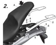 Монтажен комплект за куфари SHAD TOP MASTER HONDA HORNET CB600 F