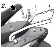 Монтажен комплект за куфари SHAD TOP MASTER KYMCO AGILITY 50 SR-11