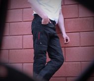 Τζιν μοτοσικλέτας TRILOBITE 2461 PARADO MONOLAYER AAA ΜΑΥΡΟ