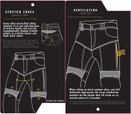 Мото дънки TRILOBITE 2461 PARADO MONOLAYER AAA BLUE SHORT