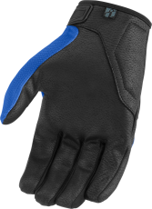 Motorcycle gloves ICON HOOLIGAN CE - BLUE