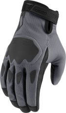 Motorcycle gloves ICON HOOLIGAN CE - GRAY