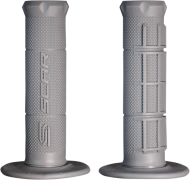 Motorcycle grips SCAR HALF WAFFLE GRAY