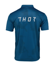 Motorcycle T-shirt THOR POLO CORPO STORM BLUE