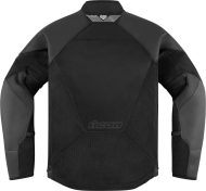 Motorcycle jacket ICON MESH AF LEATHER CE BLACK
