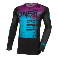 Motocross blouse O'NEAL MAYHEM SCARZ BLACK/BLUE V.24