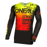 Motocross shirt O'NEAL MAYHEM SCARZ BLACK/RED V.24