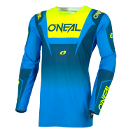Motocross shirt O'NEAL PRODIGY FIVE FIVE BLUE/NEON YELLOW