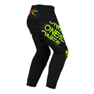 Motocross breeches O'NEAL ELEMENT STATIC BLACK/NEON YELLOW V.25