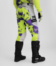 Мотокрос брич THOR LAUNCHMODE BLEACH GRAY/ACID