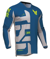 Motocross Jersey THOR LAUNCHMODE FORGE BLUE