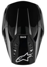 Cască motocross ALPINESTARS SM3 NEGRU-LUCIOS