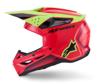 Cască motocross ALPINESTARS SM3 FRAY ROȘU/GALBEN/NEGRU