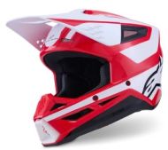 Cască motocross ALPINESTARS SM3 HEAT ROȘU/ALB/NEGRU