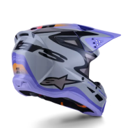 Cască Motocross ALPINESTARS SM3 JETTSON GRI/PUR/NEGRU