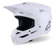 Cască motocross ALPINESTARS SM3 ALB-LUCIOS