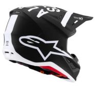Cască motocross ALPINESTARS SM7 DASHER NEGRU/ALB