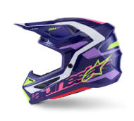 Cască motocross ALPINESTARS SM7 DEED VIOLET/ROZ