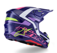 Cască motocross ALPINESTARS SM7 DEED VIOLET/ROZ