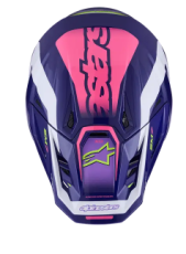 Cască motocross ALPINESTARS SM7 DEED VIOLET/ROZ