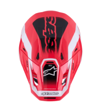 Cască motocross ALPINESTARS SM7 DEED ROȘU/NEGRU/ALB