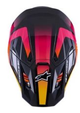 Cască motocross ALPINESTARS SM7 RISE NEGRU/ALB/ROZ