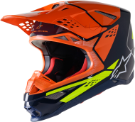 Casca de motocross ALPINESTARS SM8 Factory BL/OR/YL
