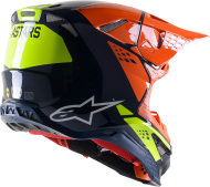 Casca de motocross ALPINESTARS SM8 Factory BL/OR/YL