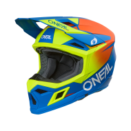 Cască Motocross O'NEAL 3SERIES ALBASTRU SOLID/NEON