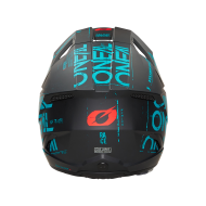 Casca motocross O'NEAL 3SERIES STATIC BLACK/TEAL V.25