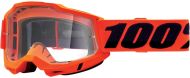 Motocross Goggles 100% ACCURI2 NEON ORANGE-CLEAR